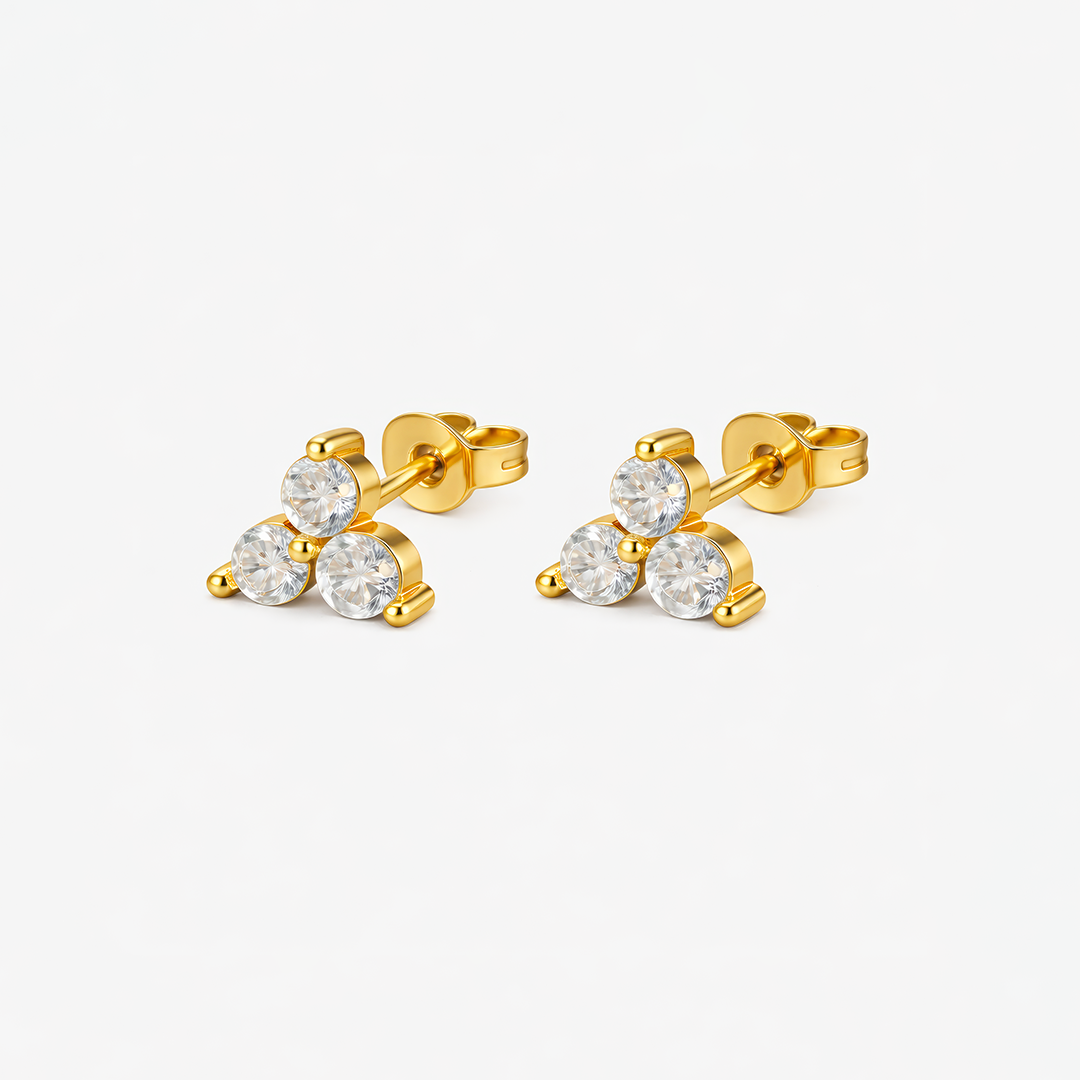 Boucles d'oreilles Nuée acier inoxydable