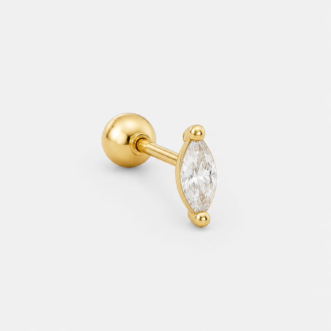 Piercing Cristalline acier inoxydable