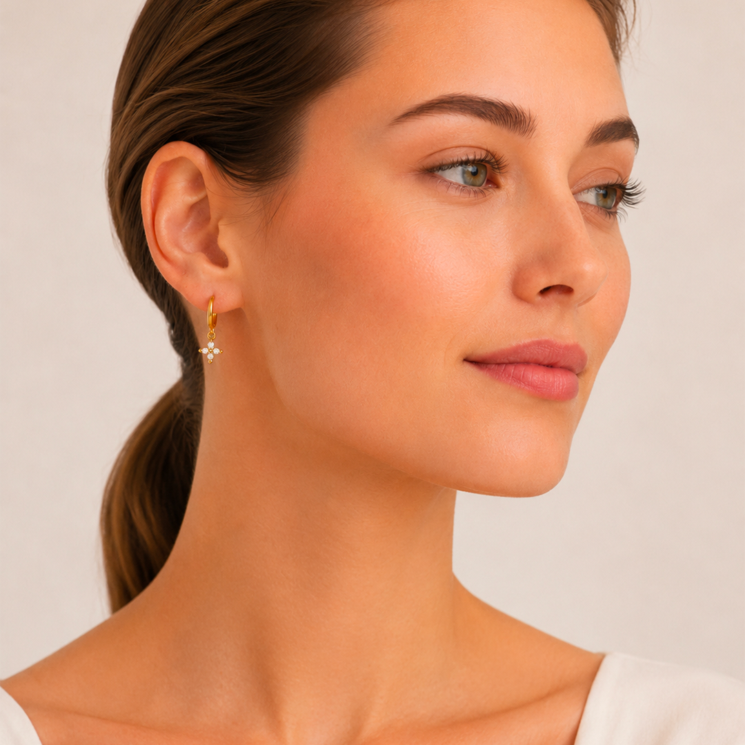 Créoles Aurore acier inoxydable